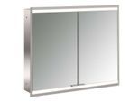 Emco prime Unterputz-Lichtspiegelschrank 949706334 800x730mm, 2-türig, aluminium/weiss