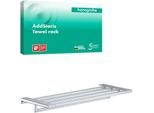 hansgrohe AddStoris Handtuchablage 41751000 Länge 648mm, mit Handtuchhalter, Wandmontage, Metall, chrom