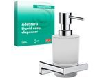 hansgrohe AddStoris Seifenspender 41745000 Wandmontage, Glaseinsatz, Metall, chrom