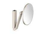 Keuco iLook_move Kosmetikspiegel 17612059004 Nickel gebürstet, Wandmodell, beleuchtet, Ø 212 mm