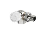 Oventrop Baureihe AV 9 Thermostatventil 1183470 Messing vernickelt, DN 10, Winkel/Eck, links