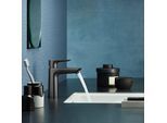 hansgrohe Talis E Waschtisch-Einhebelmischer 71710340 mit Ablaufgarnitur, brushed black chrome