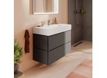 hansgrohe Xilesa E Waschtischunterschrank 54297760 980x470mm, 2 Schubkästen PushOpen, schiefergrau matt