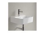 Villeroy & Boch Finion Handwaschbecken 436443R1 43 x 39 cm, Weiß Alpin CeramicPlus, ohne Überlauf