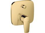 hansgrohe Talis E Fertigmontageset 71474990 Unterputz-Wannen-Einhebelmischer, mit Sicherungskombination, polished gold optic