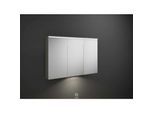 Burgbad Eqio Spiegelschrank SPGT120LF2010 120 x 80 x 17 cm, links, Grau Hochglanz