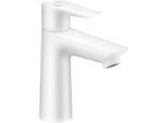 hansgrohe Talis E Waschtisch-Einhebelmischer 71713700 mit Ablaufgarnitur, mattweiß