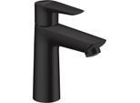 hansgrohe Talis E Waschtisch-Einhebelmischer 71713670 mit Ablaufgarnitur, mattschwarz