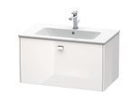 Duravit Brioso Waschtischunterbau BR400201022 820x479mm, Weiß Hochglanz, 1 Auszug, Griff Chrom