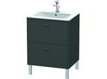 Duravit Brioso Waschtischunterbau BR440104949 620x479mm, Graphit Matt, 2 Auszüge