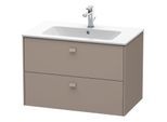 Duravit Brioso Waschtischunterbau BR410204343 820x553 mm, Basalt Matt, 2 Auszüge