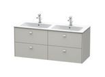 Duravit Brioso Waschtischunterbau BR410600707 1290x553 mm, Betongrau Matt, 4 Auszüge