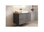 hansgrohe Xilesa E Waschtischunterschrank 54303760 2 Schubkästen ohne PushOpen, 1180 x 550 mm, schiefergrau matt