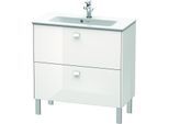 Duravit Brioso Waschtischunterschrank BR440702222 820x389mm, Weiß Hochglanz, 2 Auszüge