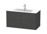 Duravit Brioso Waschtischunterbau BR410304949 1020x553 mm, Graphit Matt, 2 Auszüge