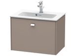 Duravit Brioso Waschtischunterbau BR401001043 620x389mm, Basalt Matt, 1 Auszug, Griff Chrom