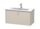 Duravit Brioso Waschtischunterbau BR401101091 820x389mm, Taupe, 1 Auszug, Griff Chrom