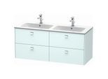 Duravit Brioso Waschtischunterbau BR410601009 1290x553 mm, Lichtblau Matt/Chrom, 4 Auszüge