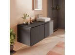 hansgrohe Xilesa E Waschtischunterschrank 54268760 1375x550mm, 2 Schubkästen, schiefergrau matt