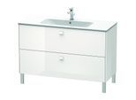 Duravit Brioso Waschtischunterbau BR440402222 1220x479mm, Weiß Hochglanz, 2 Auszüge