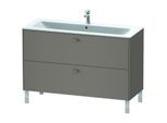 Duravit Brioso Waschtischunterbau BR440404343 1220x479mm, Basalt Matt, 2 Auszüge