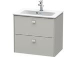 Duravit Brioso Waschtischunterbau BR411000707 Compact 620x553 mm, Betongrau Matt, 2 Auszüge