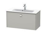 Duravit Brioso Waschtischunterbau BR401101007 820x389mm, Betongrau Matt, 1 Auszug, Griff Chrom