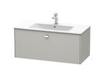 Duravit Brioso Waschtischunterbau BR400301007 1020x479mm, Betongrau Matt, 1 Auszug, Griff Chrom