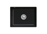 Villeroy und Boch Unterbauspüle 331002S5 mit Ablaufgarnitur und Excenterbetätigung, Ebony