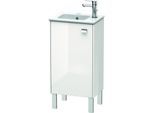 Duravit Brioso Waschtischunterschrank BR4400L1022 420x683mm Weiß Hochgl., Tür links, Griff Chrom