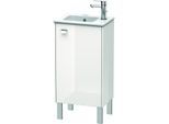 Duravit Brioso Waschtischunterschrank BR4400R1022 420x683mm, Weiß Hochgl., Tür rechts, Griff Chrom