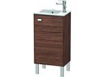 Duravit Brioso Waschtischunterbau BR4400R1021 420x683x289mm, Nussbaum Dunkel/Chrom, Tür rechts