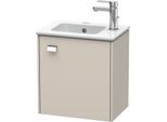 Duravit Brioso Waschtischunterbau BR4000R1091 420x442x289mm, Taupe, Tür rechts, Griff Chrom