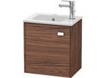Duravit Brioso Waschtischunterbau BR4000L1021 420x442x289mm, Nussbaum Dunkel/Chrom, Tür links