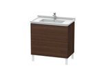 Duravit L-Cube Waschtisch-Unterschrank LC660906969 82 x 46,9 cm, nussbaum gebürstet, 2 Auszüge, stehend