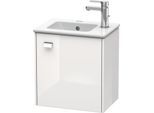 Duravit Brioso Waschtischunterschrank BR4000R1022 42x28,9x44,2cm, wandhängend, Tür rechts, chrom/weiß Hochglanz