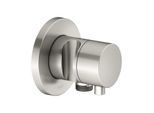 Keuco Ixmo Fertigmontageset 59556051201 Unterputz-2-Wege-Umstellventil, Brausehalter, Griff Comfort, rund, Nickel gebürstet