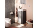 hansgrohe Xilesa E Waschtischunterschrank 54243760 340x240mm, für Handwaschbecken, Türanschlag links, schiefergrau matt