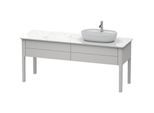 Duravit Luv Waschtischunterschrank LU9563R3939 178,3x57cm, rechts, Nordic Weiß Seidenmatt, 2 Auszüge, stehend
