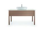 Duravit Luv Waschtisch-Unterschrank LU956105454 133,8x57x74,3cm, 1 Auszug, stehend, Mandel Seidenmatt