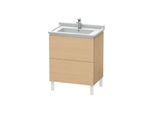 Duravit L-Cube Waschtisch-Unterschrank LC660803030 67 x 46,9 cm, Eiche natur, 2 Auszüge, stehend