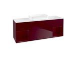 Villeroy und Boch Finion Waschtischunterschrank F741HBHB 160x60,3x50,1cm, Regale Peony matt lacquer, Peony Matt