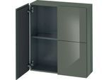 Duravit L-Cube Halbhochschrank LC116708989 70x24,3x80cm, 2 Türen, flannel grey hochglanz