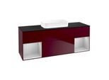 Villeroy und Boch Finion Waschtischunterschrank F742GJHB 160x60,3x50,1cm, Regale Light grey matt lacquer, Peony Matt