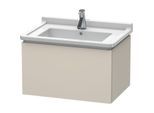 Duravit L-Cube Waschtisch-Unterschrank LC616409191 67 x 46,9 cm, taupe matt, 1 Auszug, wandhängend
