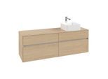 Villeroy und Boch Collaro Waschtischunterschrank C05100VJ 160 x 54,8 x 50 cm, Waschtisch rechts, Nordic Oak