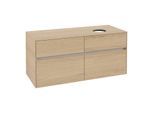 Villeroy und Boch Collaro Waschtischunterschrank C04300VJ 120 x 54,8 x 50 cm, Waschtisch rechts, Nordic Oak