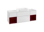 Villeroy und Boch Finion Waschtischunterschrank G741HBMT 160x60,3x50,1cm, Regale Peony matt lacquer, White matt lacquer