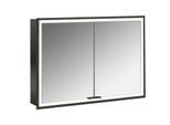Emco prime Unterputz-Lichtspiegelschrank 949713593 1000x730mm, 2-türig, schwarz/spiegel