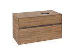 Villeroy und Boch Collaro Waschtischunterschrank C04000RH 100x54,8x50cm, Waschtisch rechts, Kansas Oak
